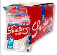 FILTROS DE ACETATO SMOKING AZUL 15MMX6MM X120